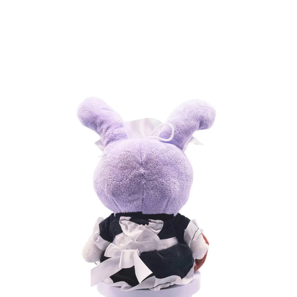 25CM Funny Maid Jax Plush Rabbit Doll Holding Gun Soft Stuffed Animal Amazing Digital Doll Circus Cartoon Toy For Kids Gift image 2