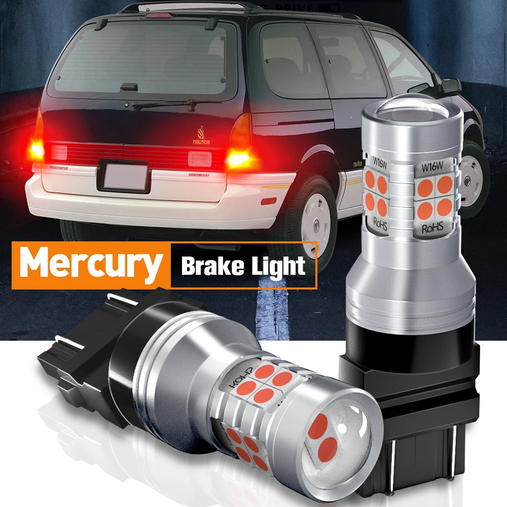 

2pcs LED Brake Light Lamp 3157 3057 T25 P27/7W Canbus For Mercury Sable Mariner Grand Marquis Mountaineer Marauder Monterey