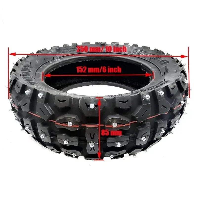 10*3.0 Tire 10 Inch 10x3.0 80/65-6 Off Road Studded Snow Tires For Electric Scooter Zero 10x Dualtron Kugoo M4