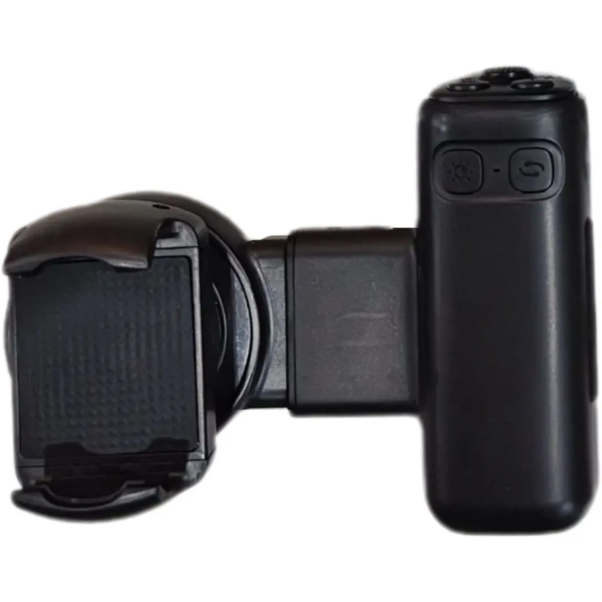 Single- Phone Grip with Bluetooth LED Selfie Light, Adjustable Angle Stabilizer Handle for Smartphone Photography