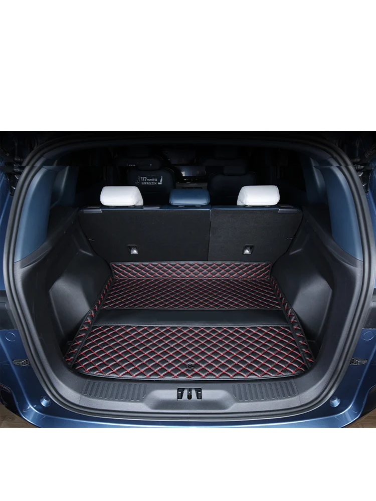 leather car trunk mat cargo liner luggage cushion rear boot mats for ford territory 2022 2023 2024 styling accessories sport