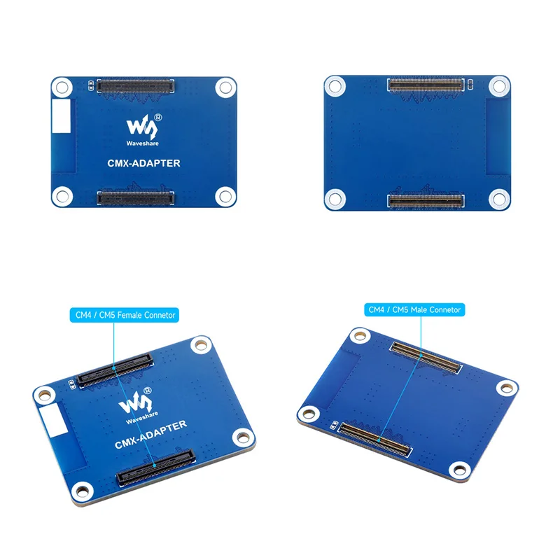 Waveshare Raspberry Pi CM4/CM5 interface protection board, Compute Module series interface physical protection