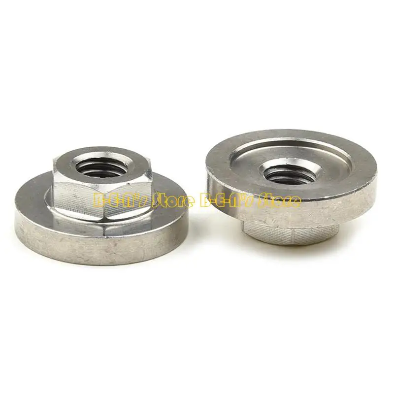 Y1AD 2Pcs Replace Grinder Metal Pressure Plate Inner Outer Flange Nut Set Tools