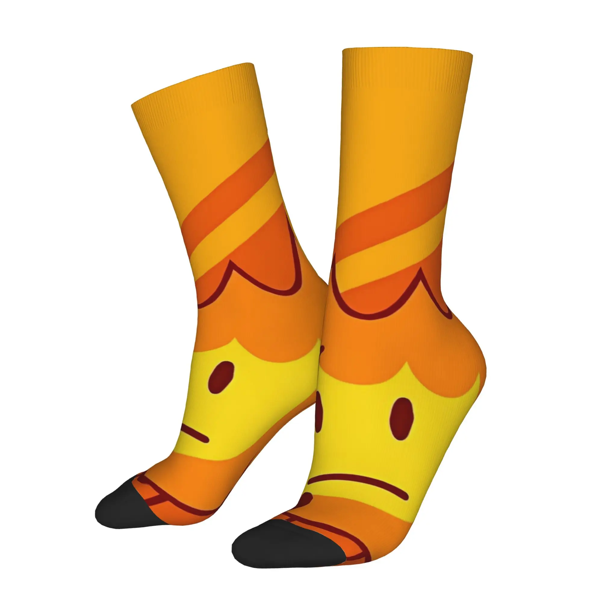 Fashion Male Men Socks Crazy BFDI Firey Cartoon Sock Polyester Game Skateboard Women's Socks Spring Summer Autumn Winter