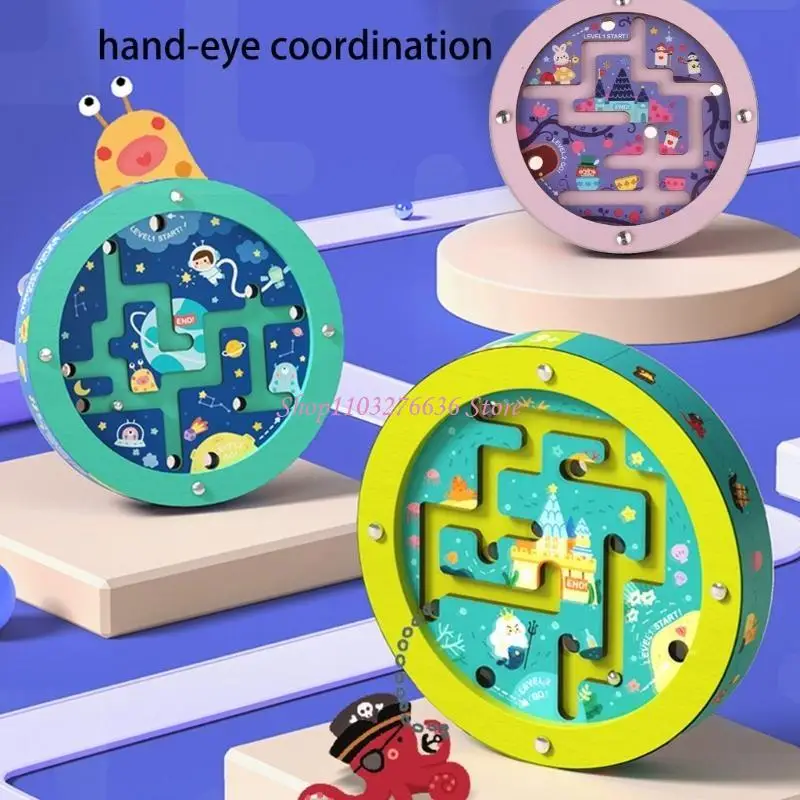 

R6FD Kids деревянный круглый лабирин