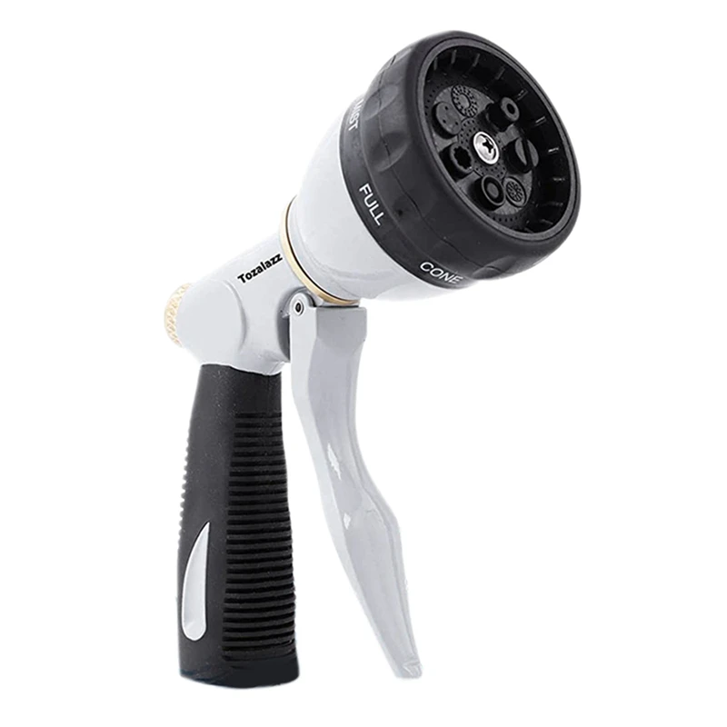 

LICG High-Pressure Hose Nozzle Watering Nozzle Household Car Wash Nozzle Garden Watering Multifunctional Water Nozzle Gray