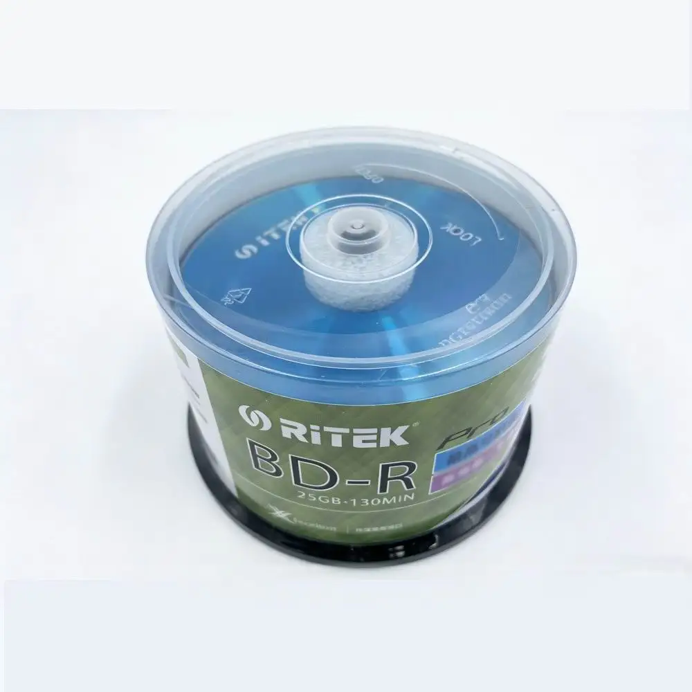 Bluray BD-R 25GB Blue Ray Disc BDR 25G 12X 50PCS/Barrel