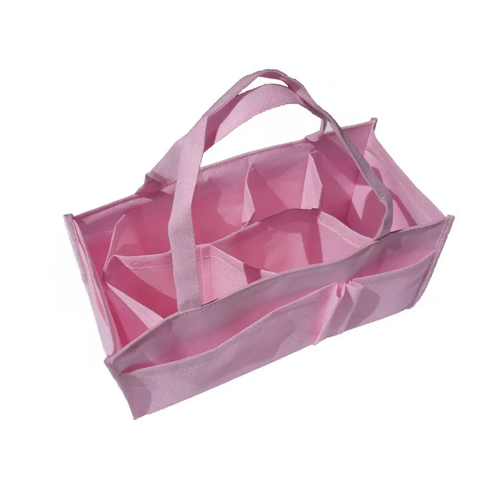 Multi-pocket Diaper Tote Bag Non-woven Fabric Portable Mommy Travel Bag Insert Bag Large Capacity Baby Nappy Storage Organizer