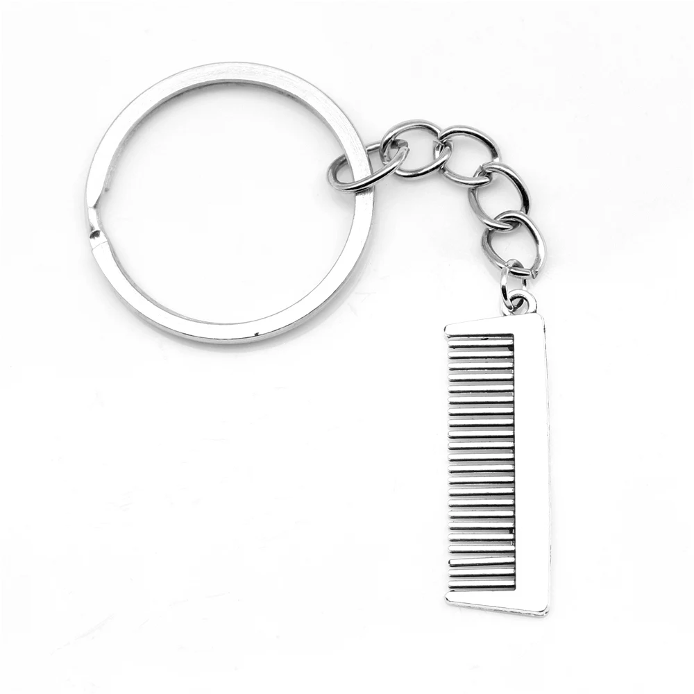 1 Piece Comb Key Ring Chain Trendy Jewerly 10x33mm