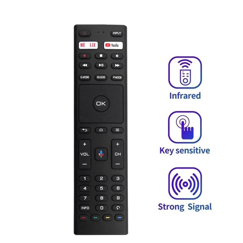 Replace RM-C3363 Remote Control For JVC RM-C3363 LED TV LT-32KB208 Durable Easy Install