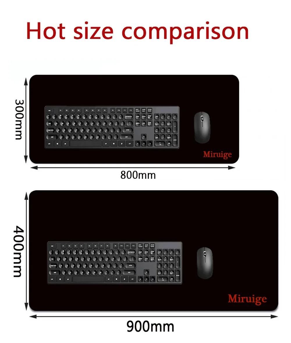 XXL Sakura Large Gaming Mouse Pad Water Resistant Non-Slip Base Extended Computer Keyboard Mat for Gamers Office Home Desk Decor