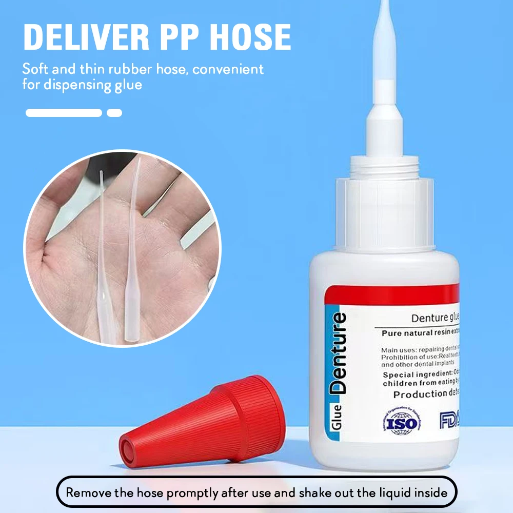 20ml Quick Dry Denture Repair Glue,Dental Adhesive for Retainers, Invisible Braces & Hawley Retainers,Temporary Repair Accessory