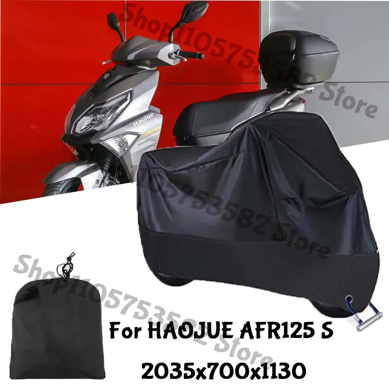Motorcycle Full Covers For HAOJUE AFR125 S Car Outdoors Sun Protection Dust No Ear Thickened Oxford Clothcover Accessories