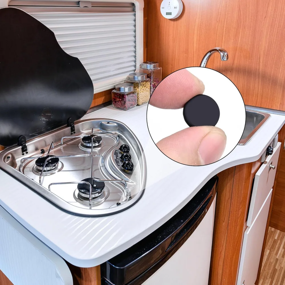 16 قطعة RV المقابس المطاطية المقابس المطاطية الواقية مجموعة مواقد الغاز حامل غطاء مطاطي قبعات لملحقات Dometic Smev Thhetford Rv #3