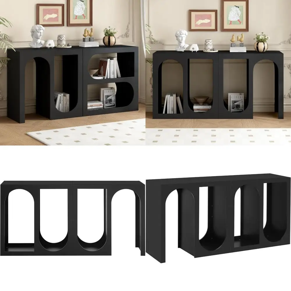 Narrow Long Console Table for Entryway, Hallway, and Behind Sofa, Ideal for Study and Entrance Spaces