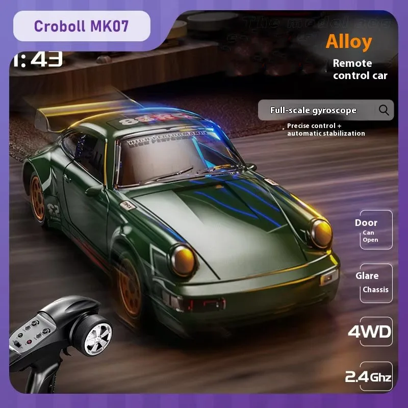 

Rc43-P Rc Car Remote Control Drift Racing Mini Car Model Alloy High-Speed Four-Wheel Drive Gyroscope Simulation Lights 1:43