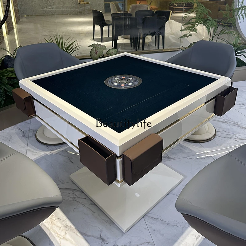 Electric mahjong machine Fully automatic high-end household silent mahjong dining table dual-purpose