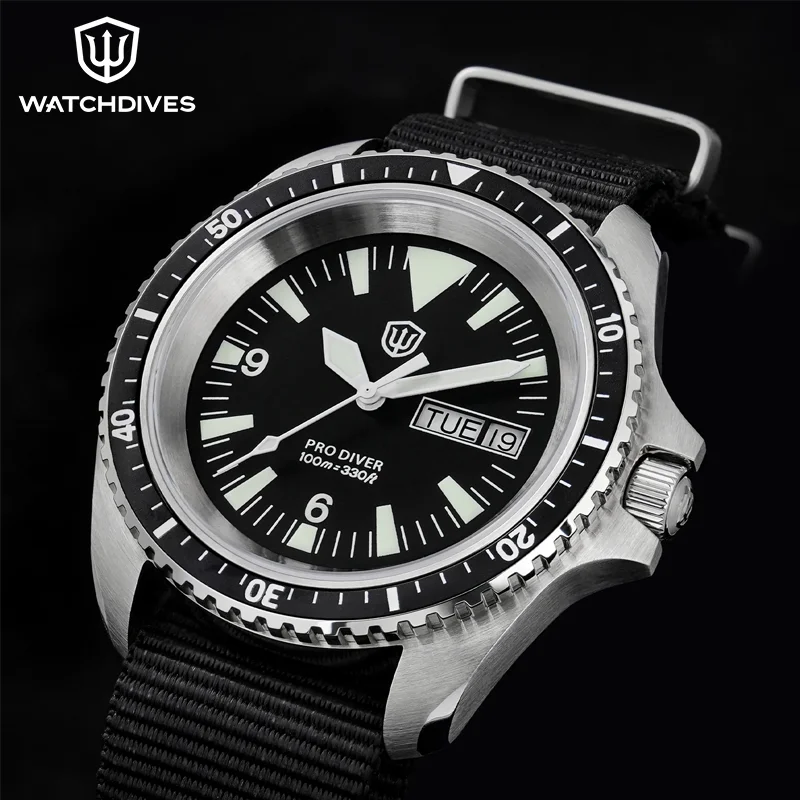 

Watchdives WD1980 V3 Luxury Watch VH31 Scanning Quartz Movement AR Coating Sapphire Glass 10Bar Waterproof Men's Watches