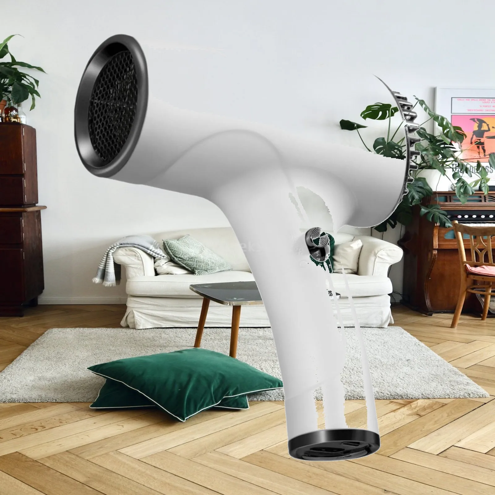 Professional Portable Hair Dryer ABS Material Lightweight Hairdryer for Salon Hotel Home Use