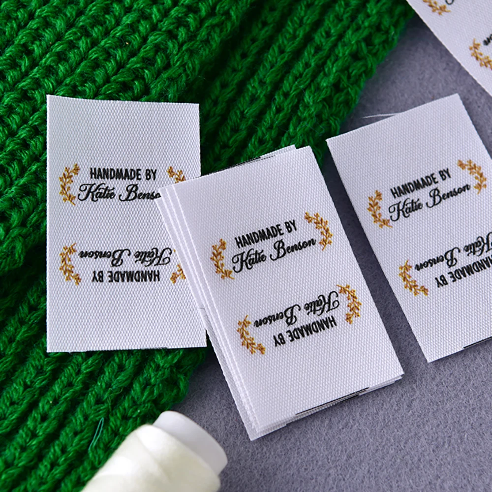 Folded Custom Cotton Webbing Label 1.18