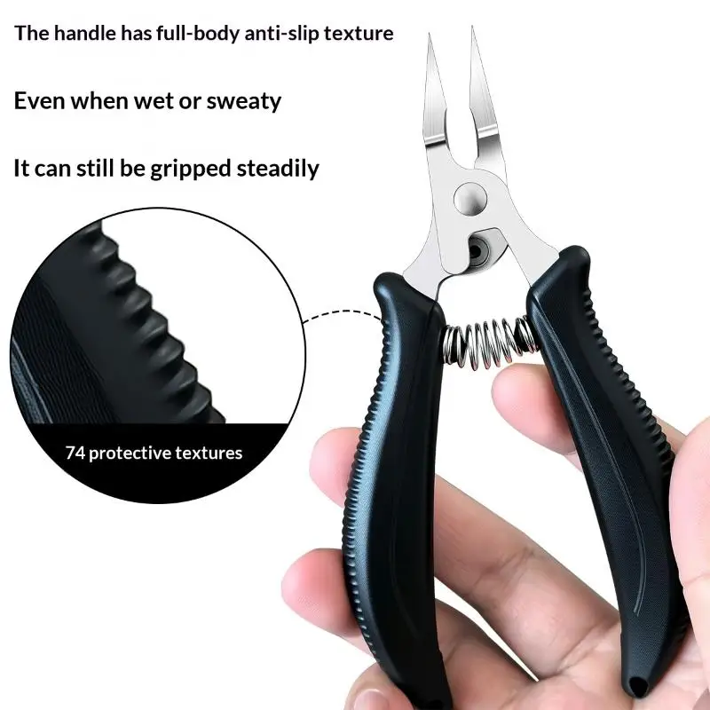 Heavy-Duty Serrated Blade Toenail Clipper Stainless Steel Fo