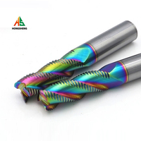 HRC60 Roughing End Mill Solid Carbide 3 Flutes For Metal Aluminum MDF Fiberglass Acrylic Wood Copper Plastic CNC Machine Tool