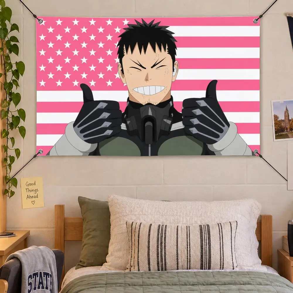 Anime Kaiju No. 8 Kafka Hibino Flags Decorative Flag Banner Indoor Bedroom Dorm Gaming Room Wall Party Club Decor Fan Gift