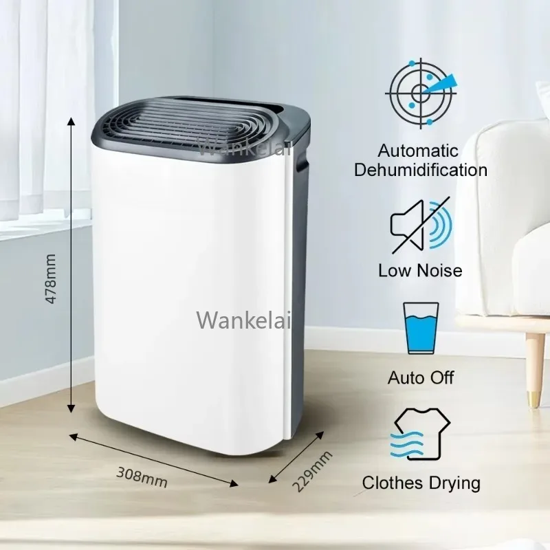 مزيل الرطوبة بالضاغط المعتمد DYD-Z12A 12L R290 منفذ صغير لتنقية الهواء مزيل الرطوبة المنزلي