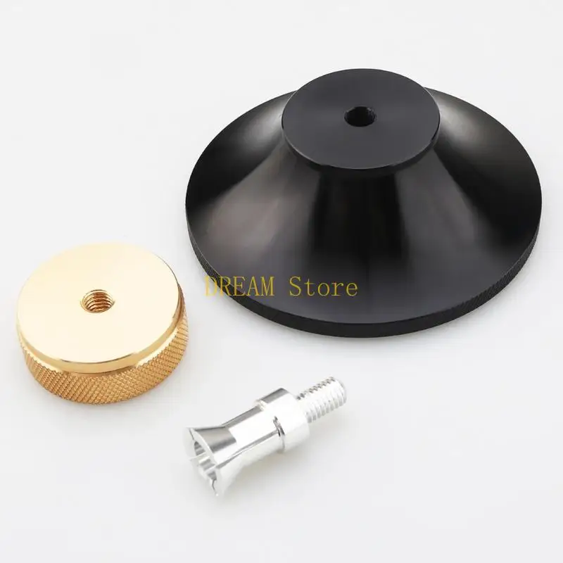 Record Player Weight with Knurled Grip for Handling, Wide Round Flared Base, Aluminum Alloy Record Stabilizer, and Best Sale