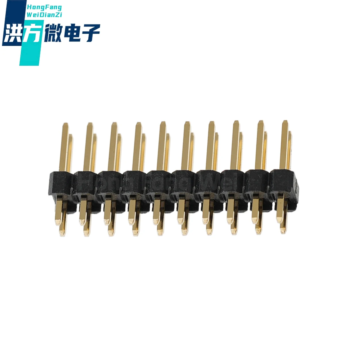 PA6T 94V-0 1U "Oro Doppia Fila Distanza dell'ago 2.54MM 2*2 pin 2*3 pin 2*4 pin 2*5 pin 2*6 pin 2*7pin 2*8pin 2*9pin 2*10 pin