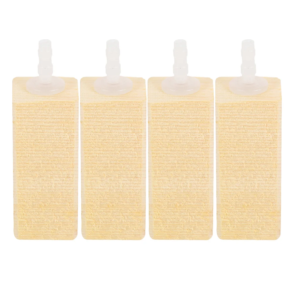 4Pcs Bubble Wood Air Stone Diffuser for Aquarium Fish Tank High Efficiency Protein Separation Clean Water System Accessory