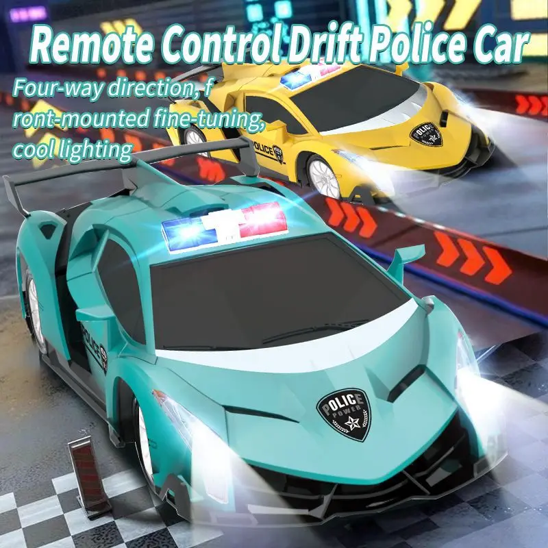 New 2.4G wireless remote control drifting car sound and light music multiplayer racing anti fall racing toy