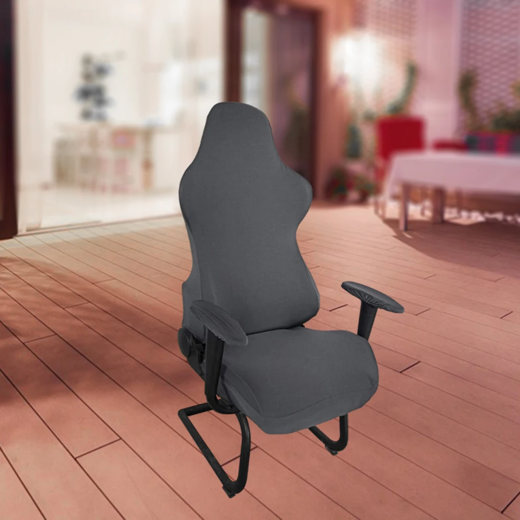 Office Computer Gaming Chair Cover Solid Washable Universal Soft Armchair Seat Protector Cover for Computer Chair Dinning Chair