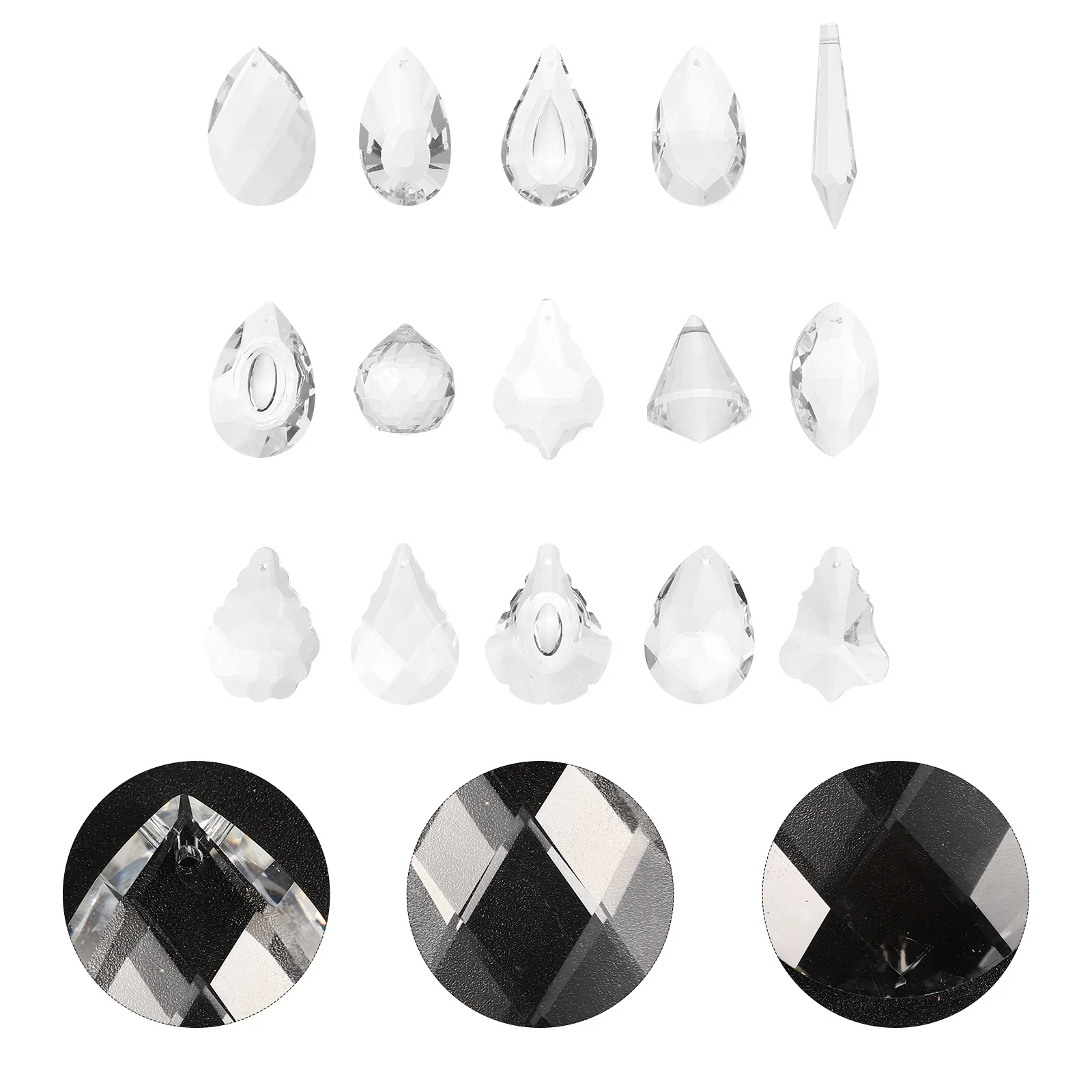 

15Pcs Crystal Hanging Pendants Suncatchers for Windows Artistic Atmosphere Crystal Prisms Prisms ,Window Decor