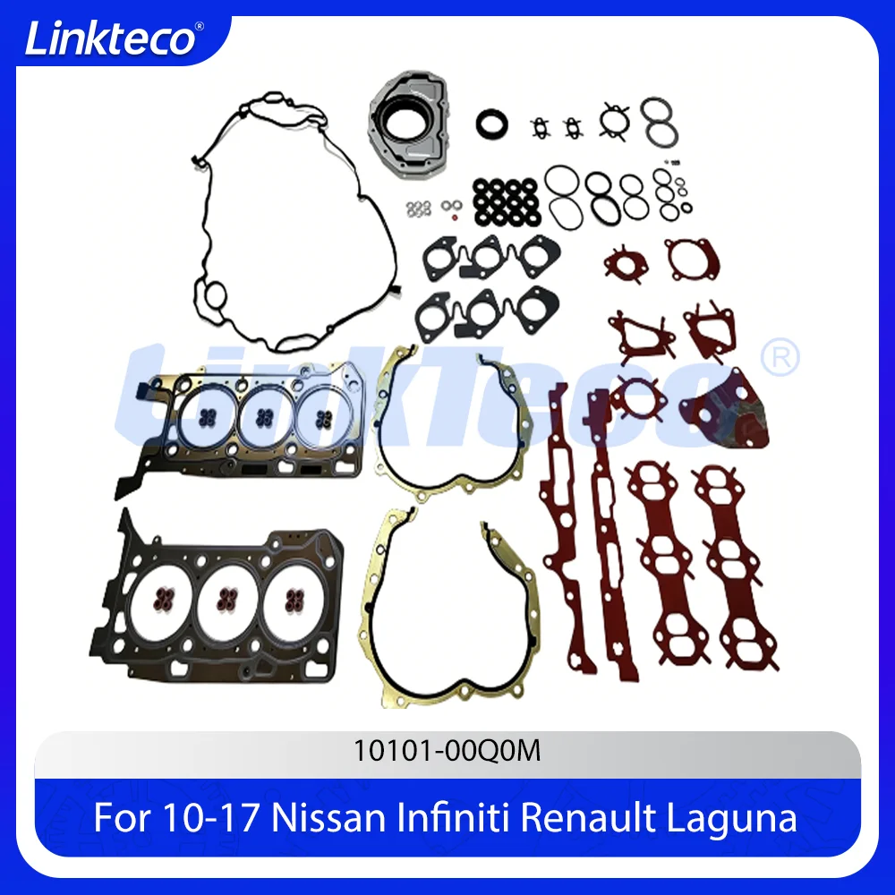 Engine Head Gasket Set Fit 3.0 T V6 V9X For 10-17 Renault Laguna Nissan Pathfinder Navara Infiniti QX FX EX 10101-00Q0M 3.0T