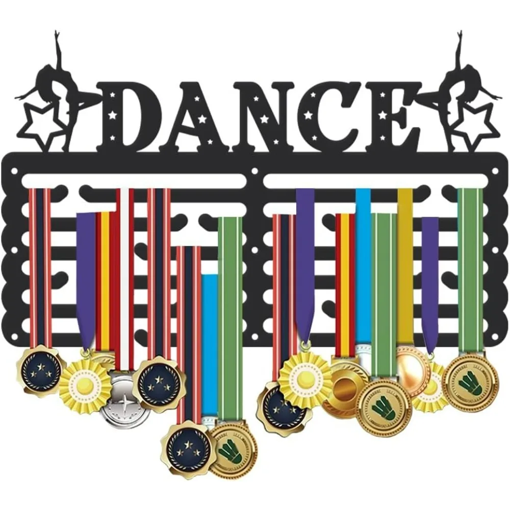 

Medal Hanger Display Sports Medal Holder Award Metal Medal Organizer Ribbon Rack Wall Mounted Race Non-Slip Hooks