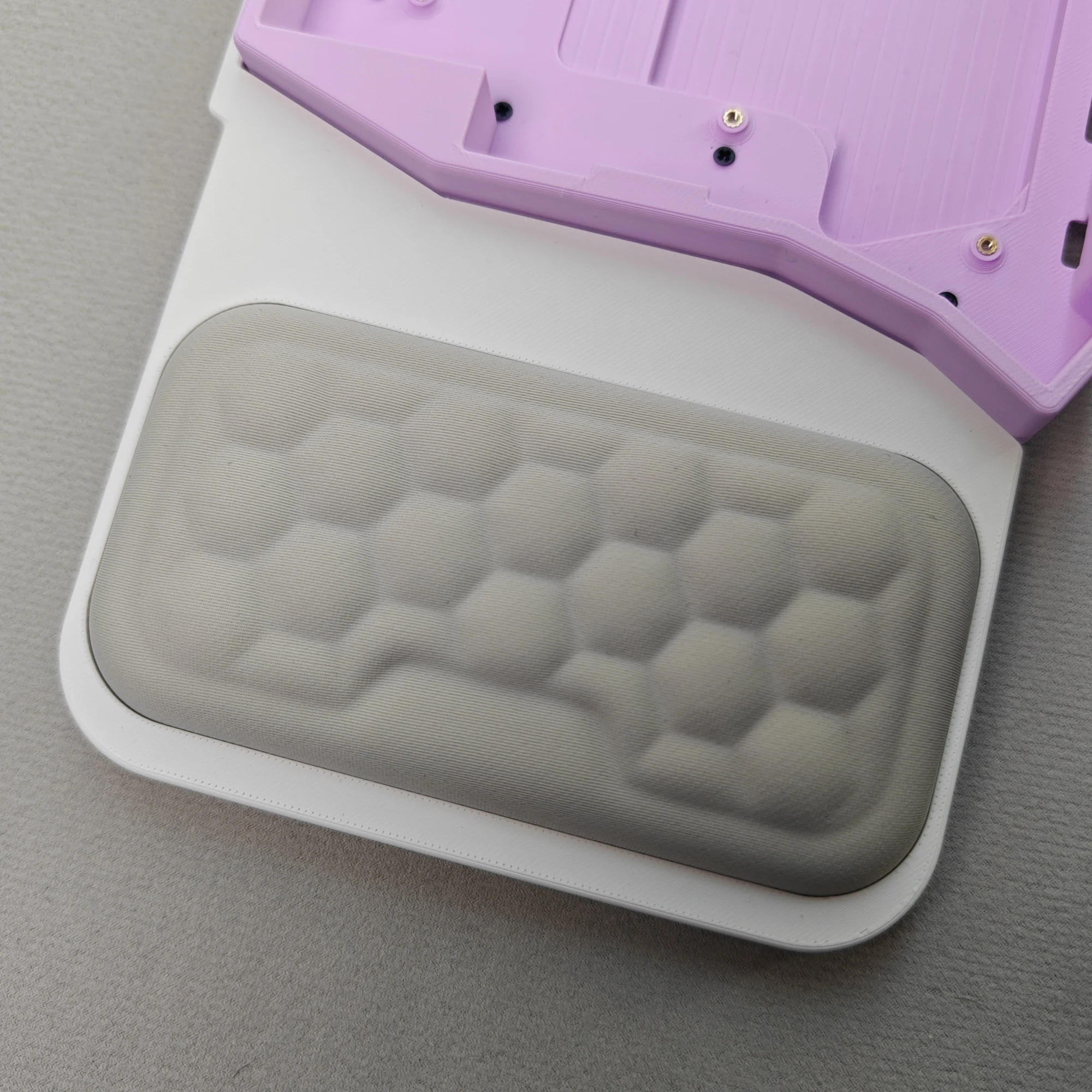 Sofle/Corne Sandaran Pergelangan Tangan Keyboard Terpisah, Penyangga Cetak 3D Terintegrasi dengan Aksesori Keyboard Kapas Memori