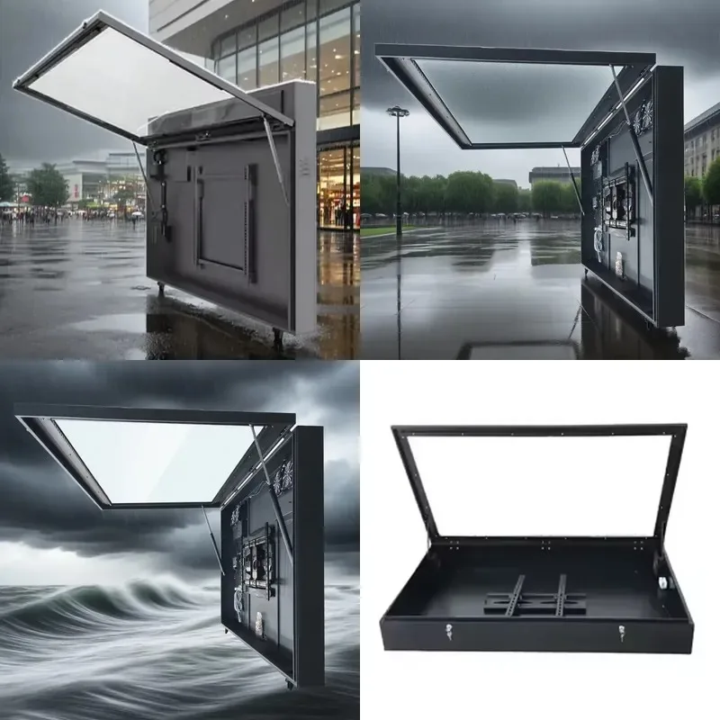 Rugged Outdoor Metal TV Housing for Security and Anti Theft Display Protection
