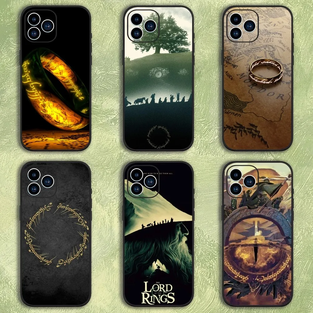 Movie T-The L-Lords of the Rings Phone Case For iphone15 14 13 12 11 Pro Max Mini X 7 8 Soft Case