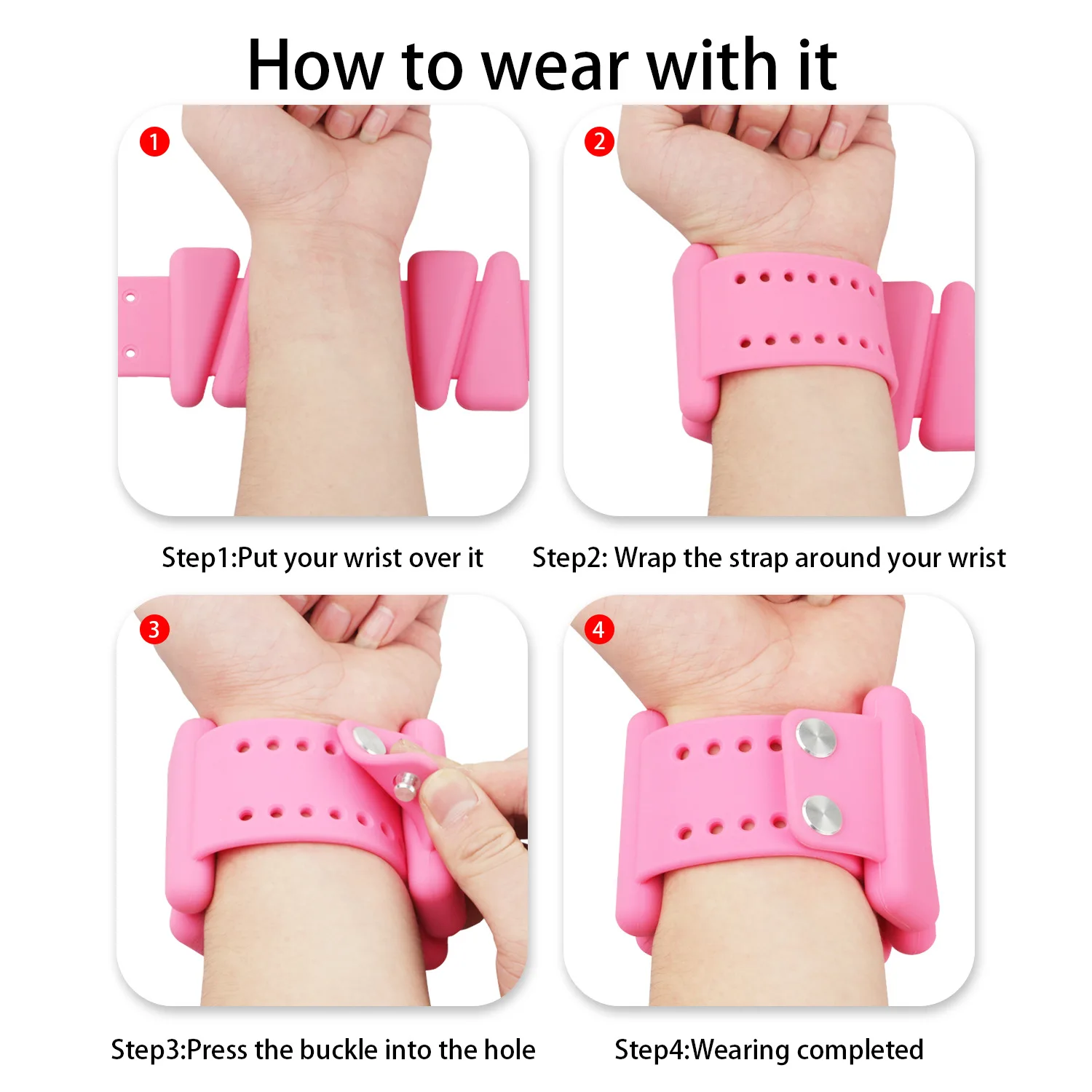 

0.9kg/pair Fitness Load bearing wristband Silicone Yoga wrist strap