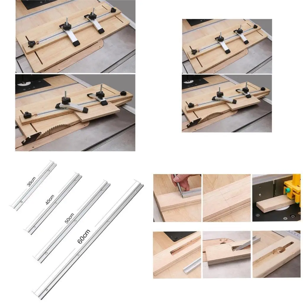 

R9UF Universal 19x9,5 мм T-Slot Track Track Scipture Profile Double Cut Profile 30/40/50/60 см для табличных полос DIY TO