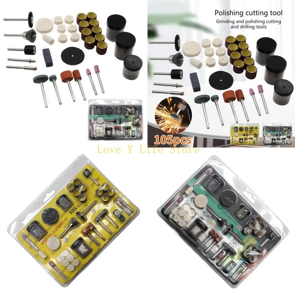 

L74C 105pcs Граверные абразивные ротационные инструменты аксессуары