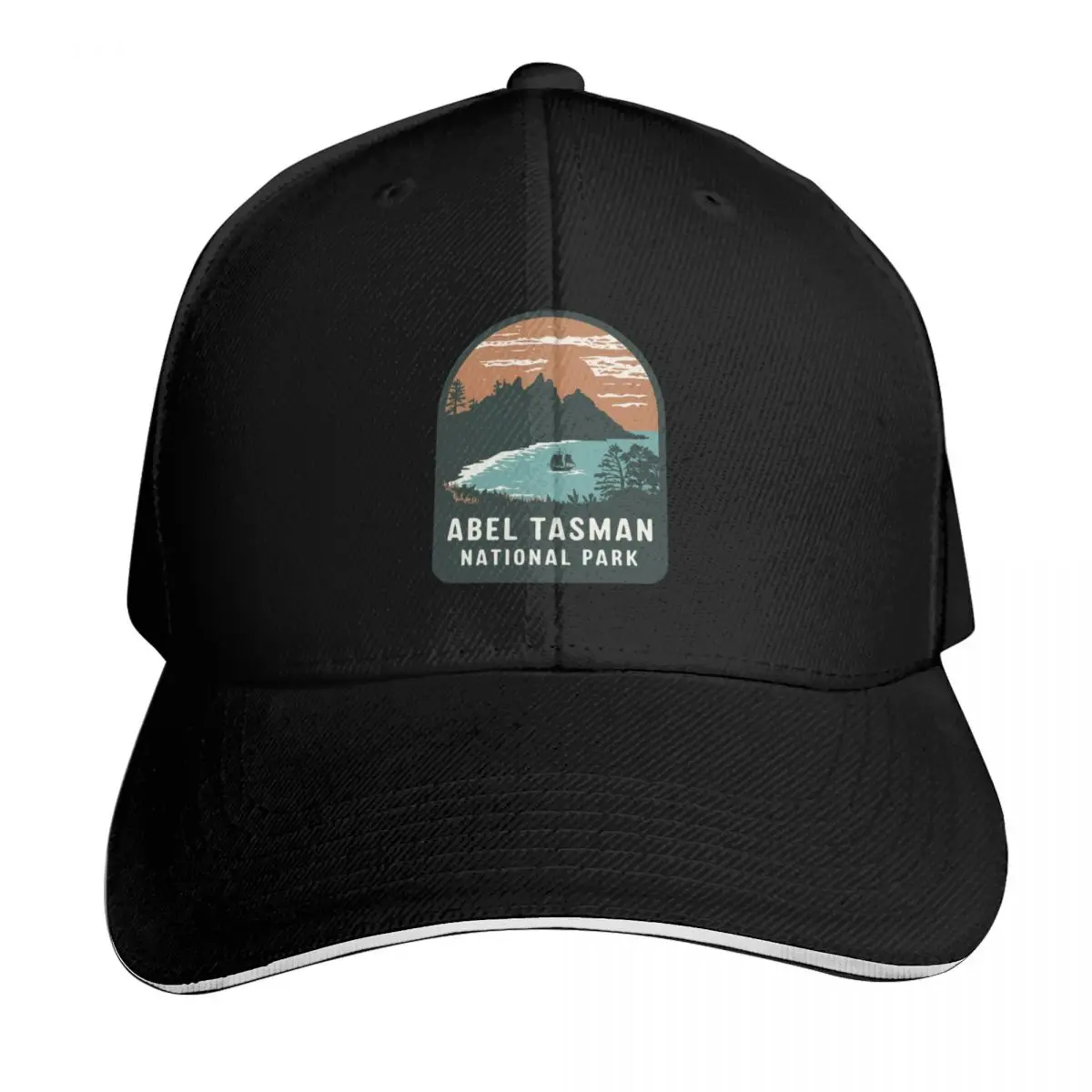 Abel Tasman National Park logo emblem #3 Baseball Cap Breathable Mesh Back Adjustable Buckle Closure Moisture Wicking Quick Dry