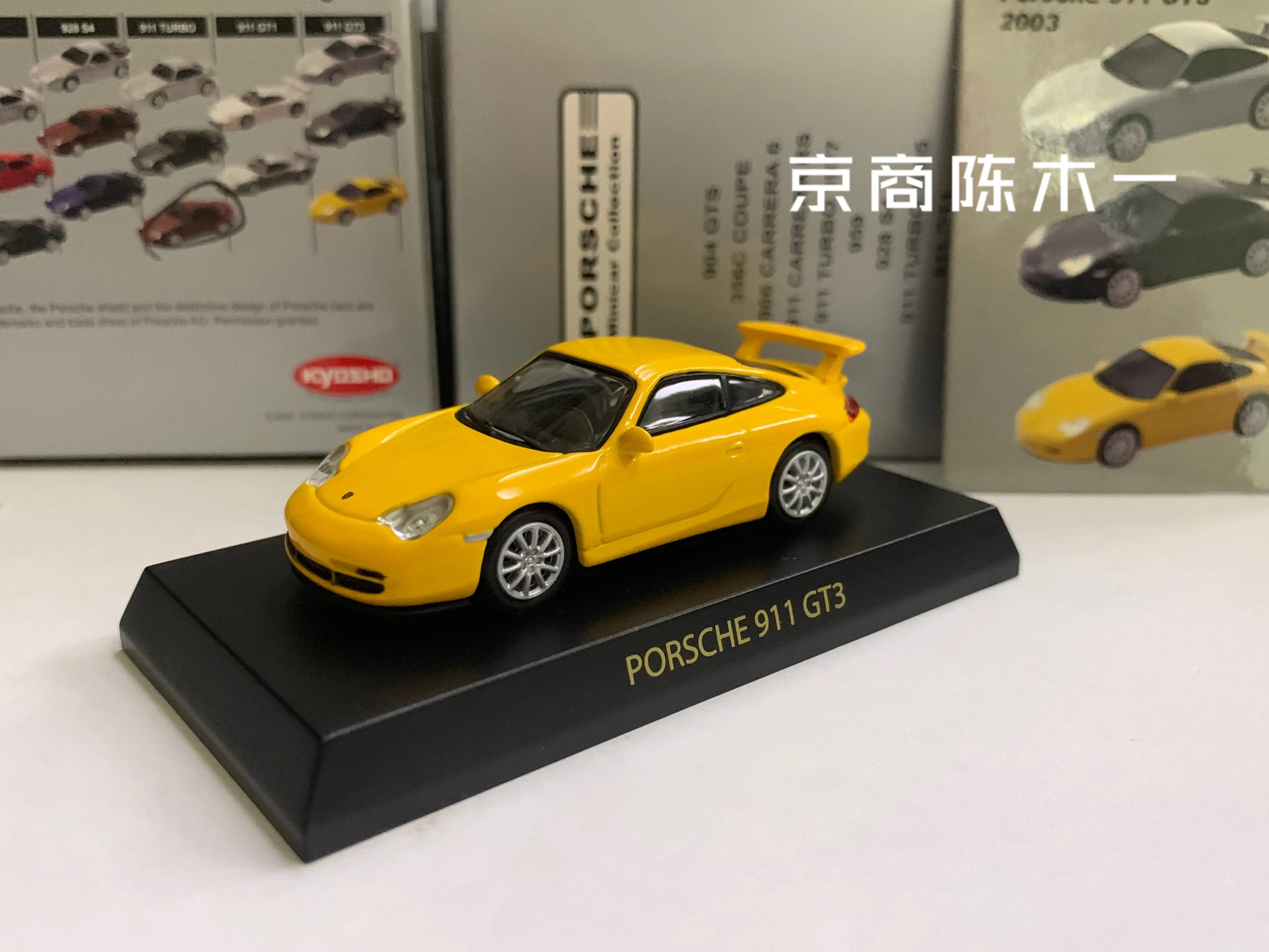 

Коллекция KYOSHO Porsche 911 GT3, литой Сплав, модель на колесиках, украшение, подарок, 1:64