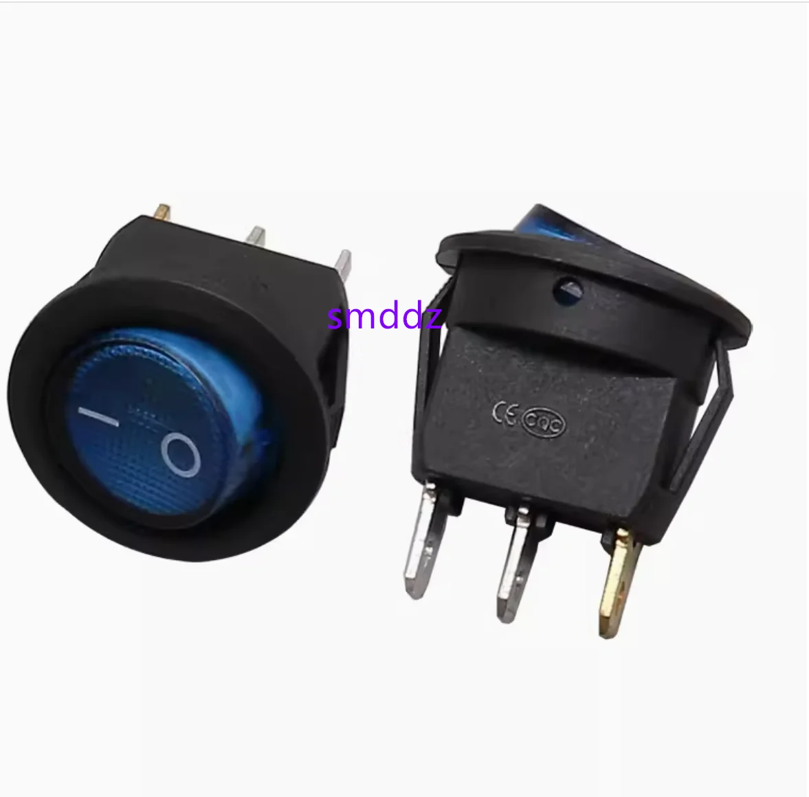 20pcs / Circular boat type switch KCD1-105 with a hole of 20MM, 2-speed three pin light rocker switch button power supply