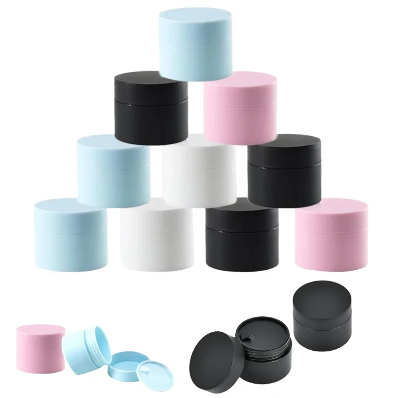 

Пустые пластиковые банки для кремов с резьбовыми крышками и вкладышами, 10 шт., 20 г, 30 г, 50 г, портативные дорожные контейнеры для макияжа, Бальзама Для Губ