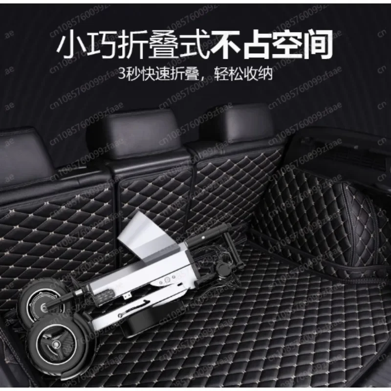 48V high-power foldable electric vehicle, portable, small, lightweight, mini three wheeled electric scooter X