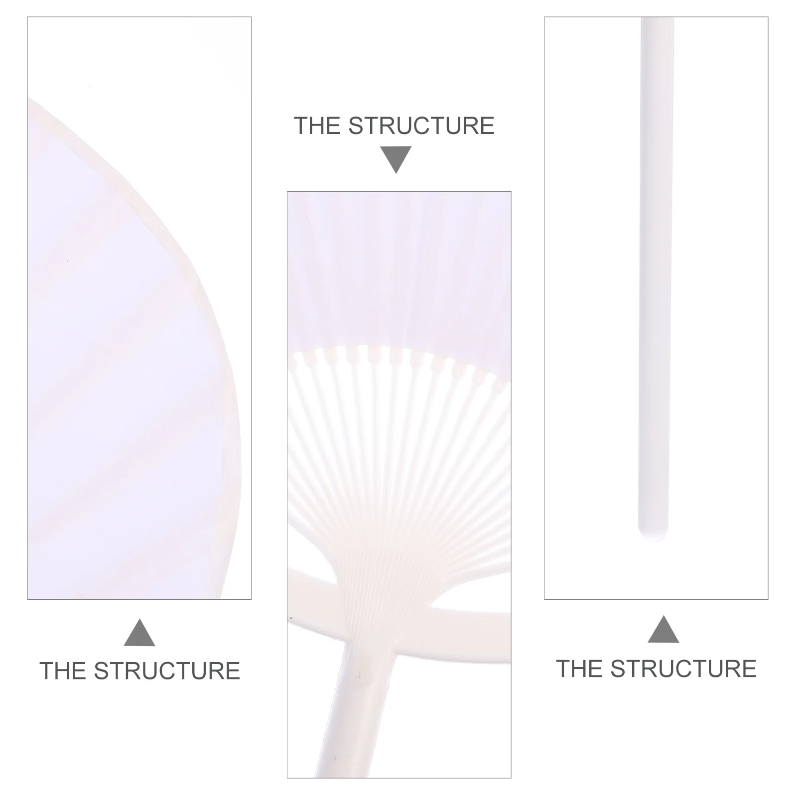 

8Pcs DIY Painting Hand Fan Blank Design for Kids Drawing Educational Accessory White DIY Painting Hand Fan Kids Graffiti Toy