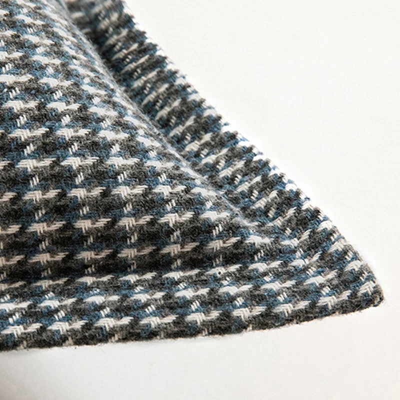 Home Decorative Square Cushion Cover Pillow Cover Yarn-dyed Hounds tooth Decorative For Sofa Bed 45x45cm Orange Green Blue Black