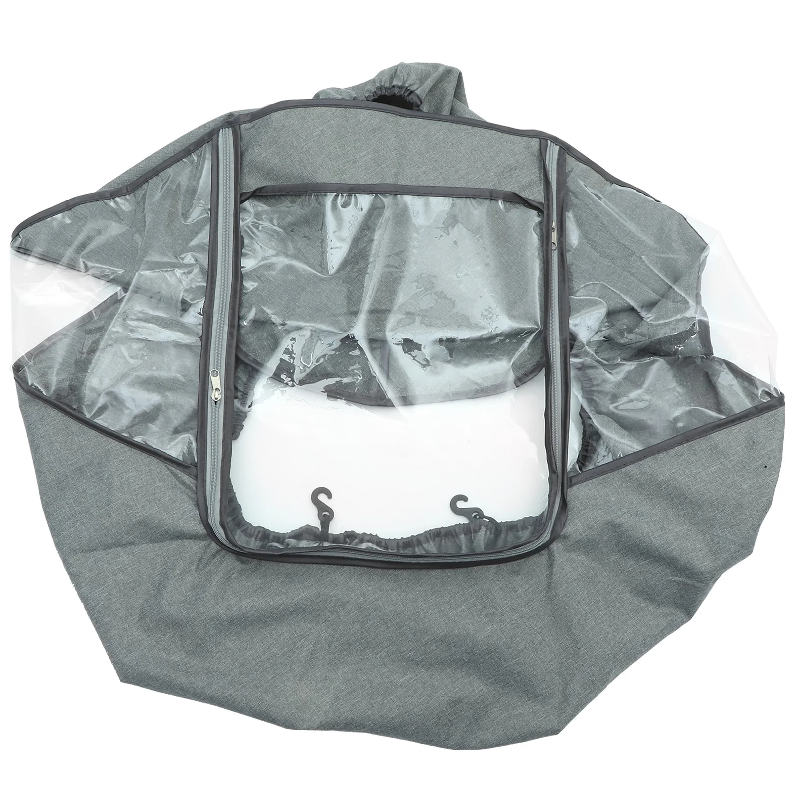 

Baby Stroller Rain Cover Windproof Waterproof Universal Fit for Most Standard Strollers Outdoor Use Grey Stroller Rain Cover